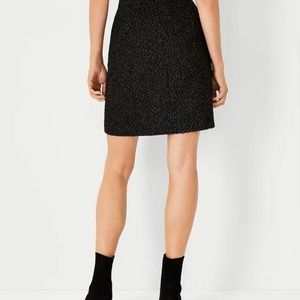 Ann Taylor Black Tweed Skirt